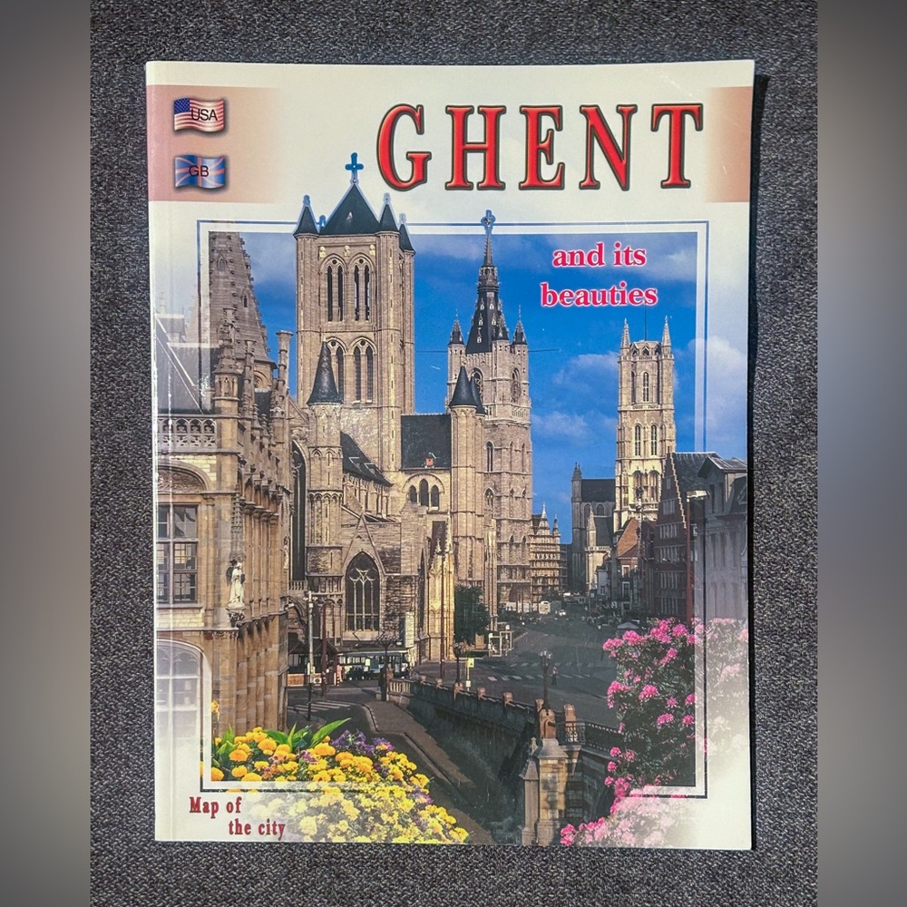 GHENT Belgium Vintage Travel Book Gothic Architecture Souvenir